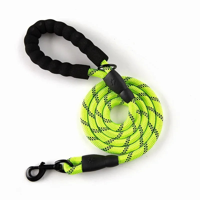 Reflektierende Nylon-Hundeleine 150 cm – Komfort & Sichtbarkeit