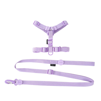 MacaroneWalk – Verstellbares Hundegeschirr-Set mit Halsband und Leine