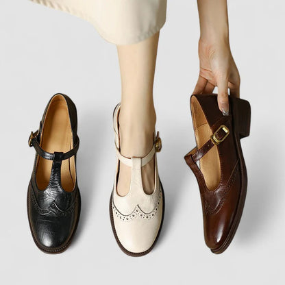 Clairmont Damen Orthopädische Mary Jane Schuhe | Gepolsterte Komfortschuhe mit Verstellbarem Riemen