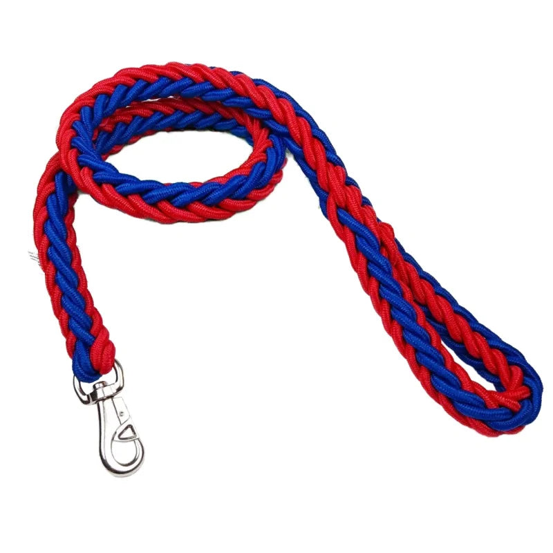 Robuste Nylon-Hundeleine 115 cm – geflochten für große Hunde