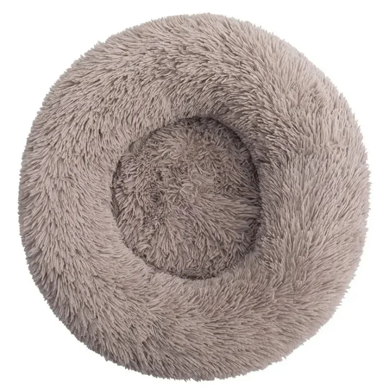 Rundes Plüsch-Haustierbett – Weicher Korb für Hund oder Katze (40–90 cm)