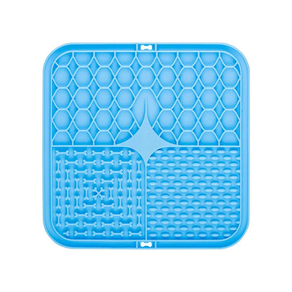Silikon-Leckmatte für Hunde– Slow Feeder & Badafleiding, 25×15 cm