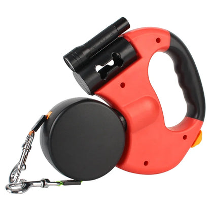DuoWalk 3M Automatische Hundeleine mit Taschenlampe und Kotbeutelhalter