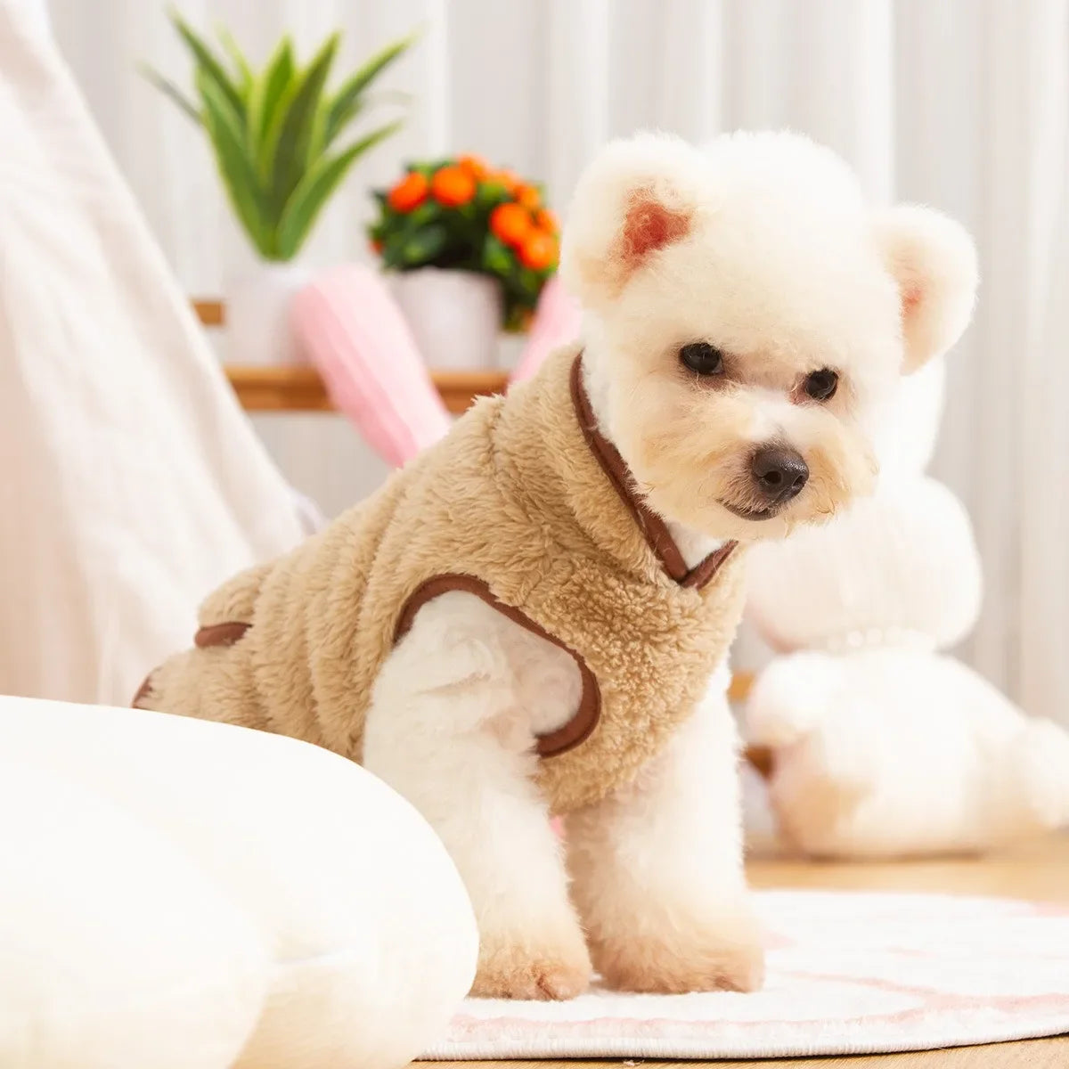 SnuggleTeddy High-Neck Fleece Hundepullover