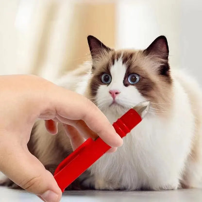TickGuard Pro 4-teiliges Zecken- & Flohentferner Set für Hunde und Katzen