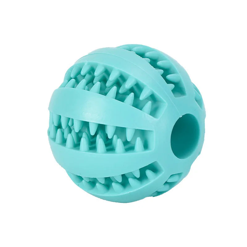 Interaktiver Hundeball aus Gummi – Zahnreinigung, befüllbar, Ø 5/7 cm