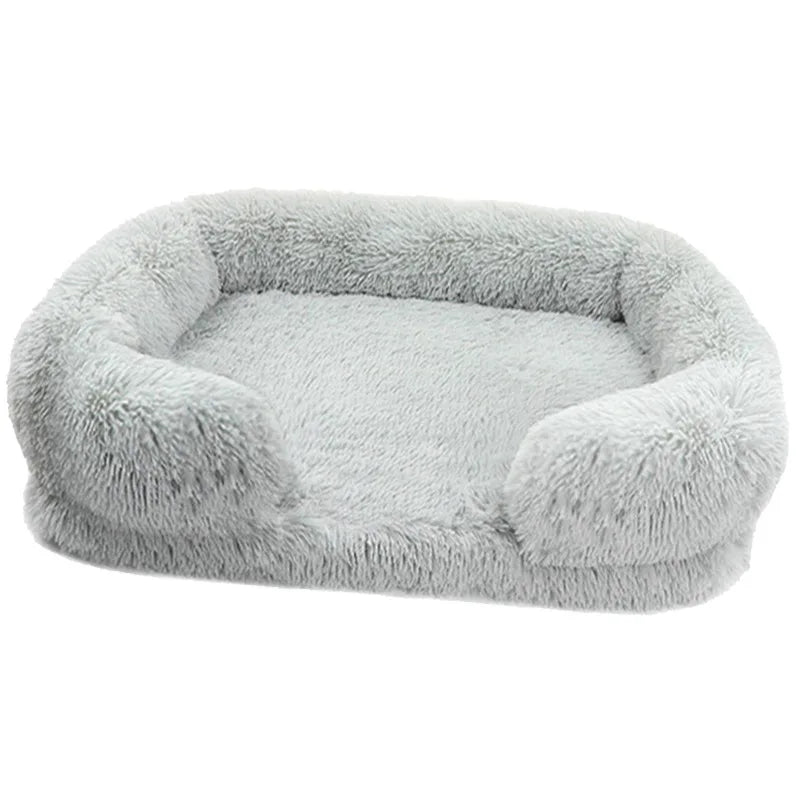 Premium-Hundebett aus dickem Plüsch für große Hunde – Warm und fest (S - XL)