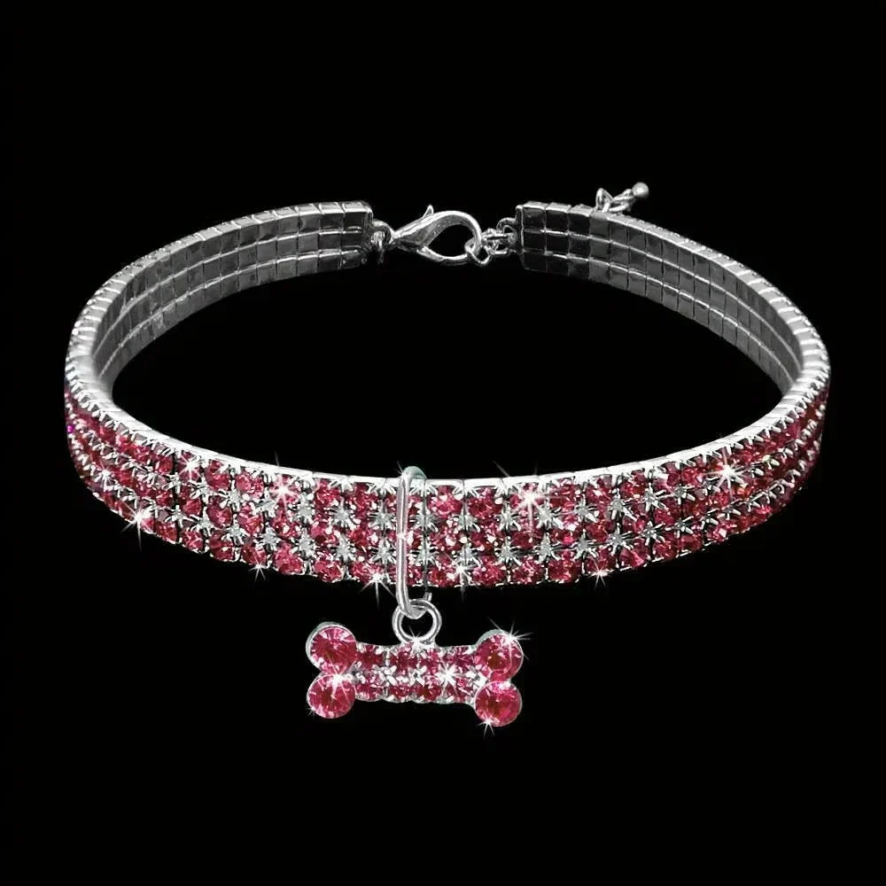 GlamBone Luxus-Hunde- und Katzenhalsband