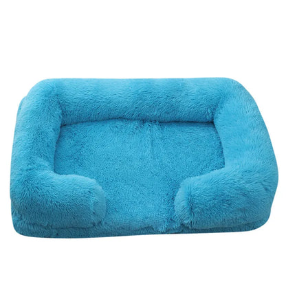 Premium-Hundebett aus dickem Plüsch für große Hunde – Warm und fest (S - XL)