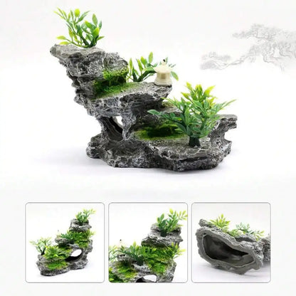 Set dekorativer Steine für Aquarien