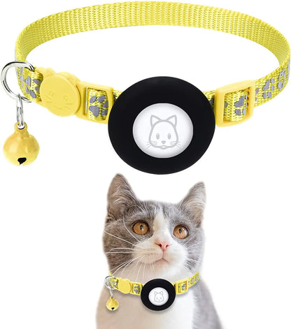 SafePaw Reflektierendes Airtag-Halsband mit Glöckchen