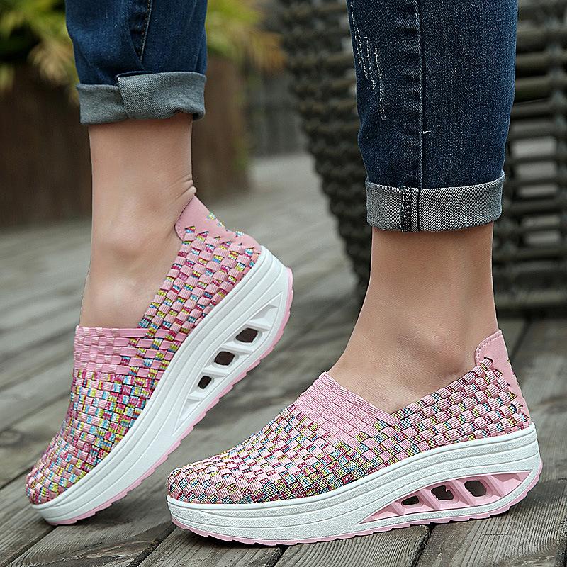 Avina Komfort-Sneakers in Rosa für Damen – Frontansicht