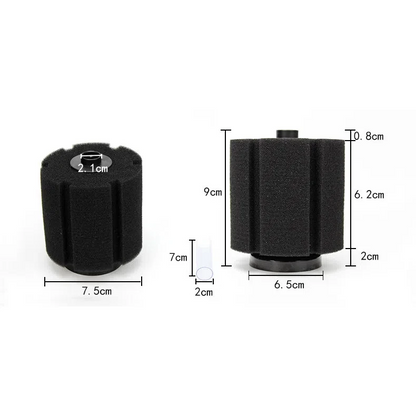 AquaPure Biochemischer Schwammfilter für Aquarium | Luftpumpe, Skimmer und Biofilter Zubehör