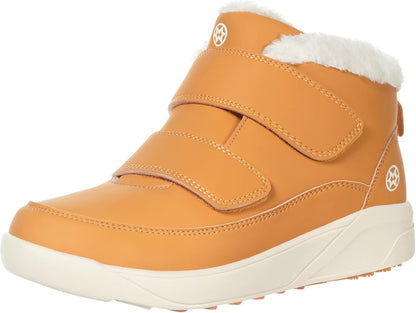 Casual Winter-Knöchelstiefel Herren – Rückansicht mit Klettverschluss