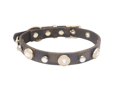 LuckyLuxe Clover Collar – Luxus-Halsband aus PU-Leder