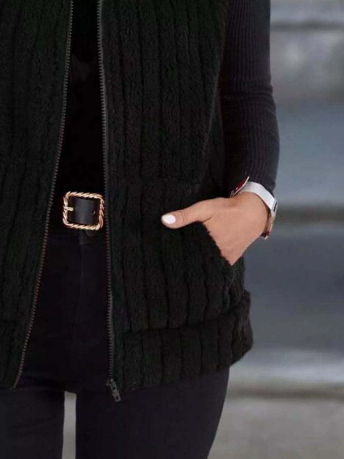 Fleece-Weste Damen Pink – weicher Stoff, große Größen