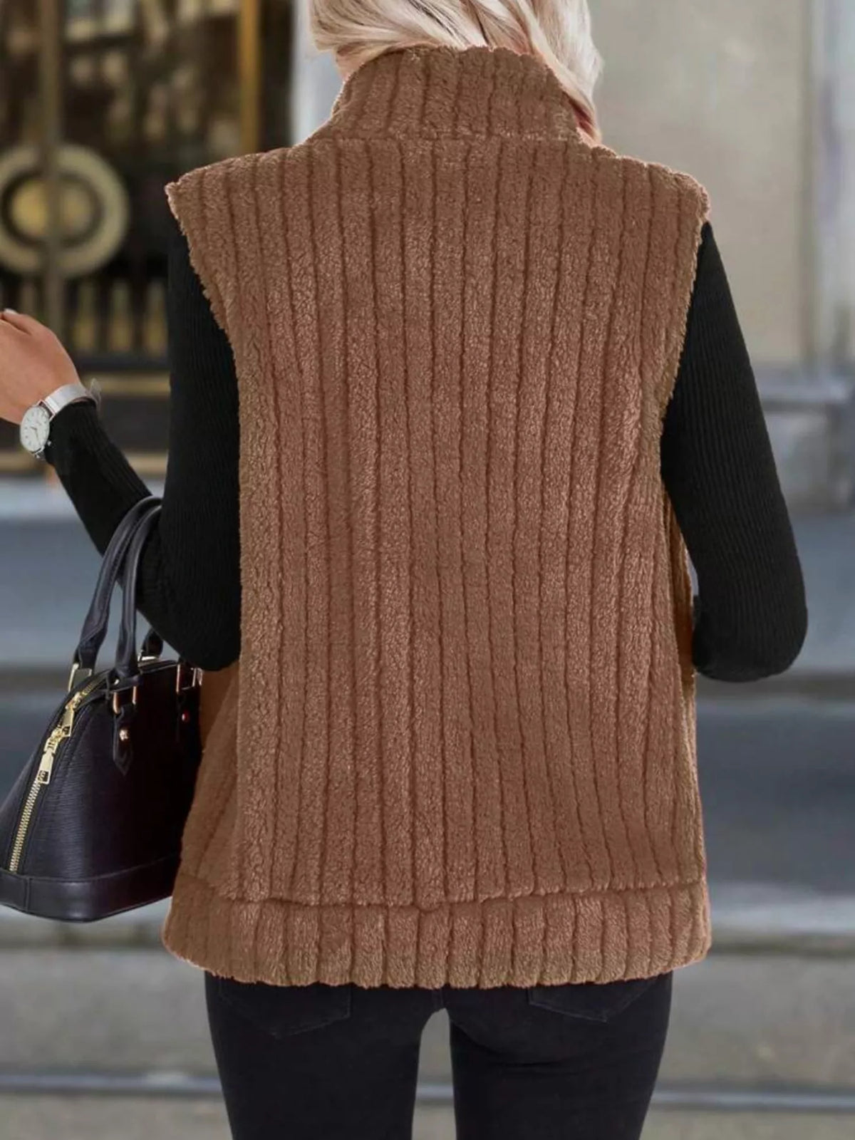 Rote Fleece-Weste Damen – Größen S bis 5XL