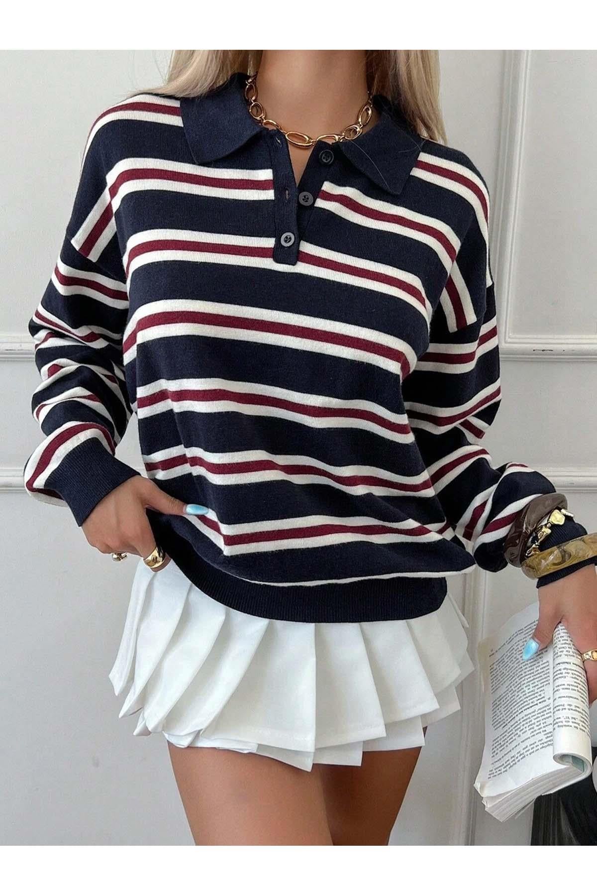 Outfit-Kombination Dalla Polo-Strickpullover mit Jeans
