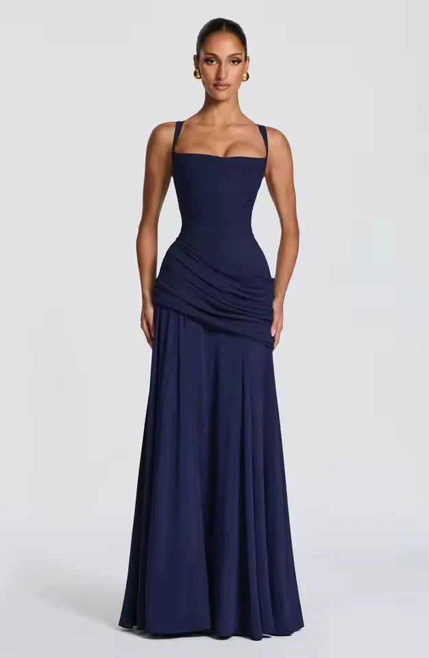 Élanora Damen Maxikleid mit Herzausschnitt | Elegantes Fit & Flare Abendkleid