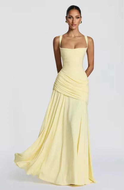 Élanora Damen Maxikleid mit Herzausschnitt | Elegantes Fit & Flare Abendkleid
