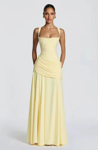 Élanora Damen Maxikleid mit Herzausschnitt | Elegantes Fit & Flare Abendkleid