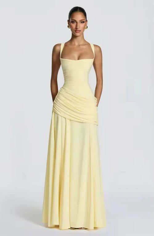 Élanora Damen Maxikleid mit Herzausschnitt | Elegantes Fit & Flare Abendkleid
