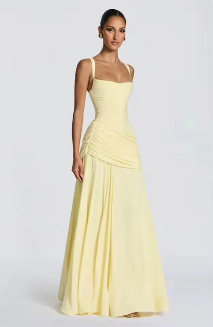 Élanora Damen Maxikleid mit Herzausschnitt | Elegantes Fit & Flare Abendkleid