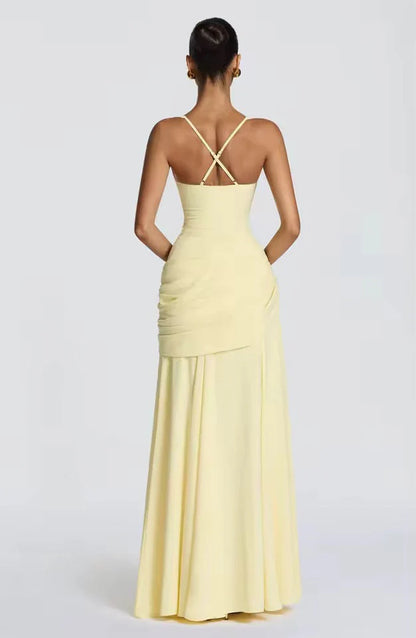 Élanora Damen Maxikleid mit Herzausschnitt | Elegantes Fit & Flare Abendkleid
