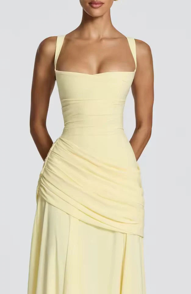 Élanora Damen Maxikleid mit Herzausschnitt | Elegantes Fit & Flare Abendkleid