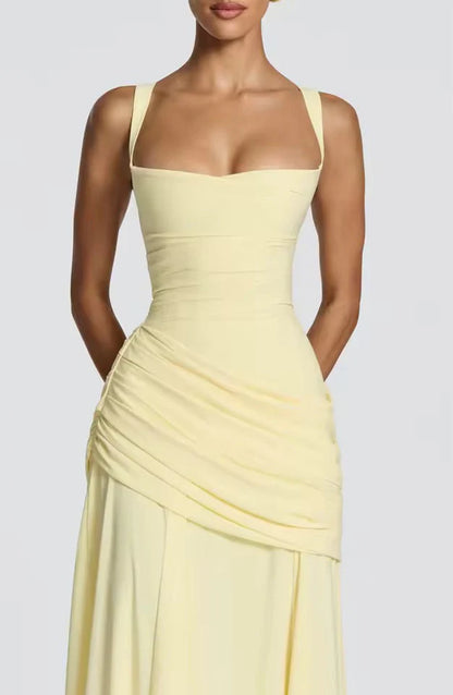Élanora Damen Maxikleid mit Herzausschnitt | Elegantes Fit & Flare Abendkleid