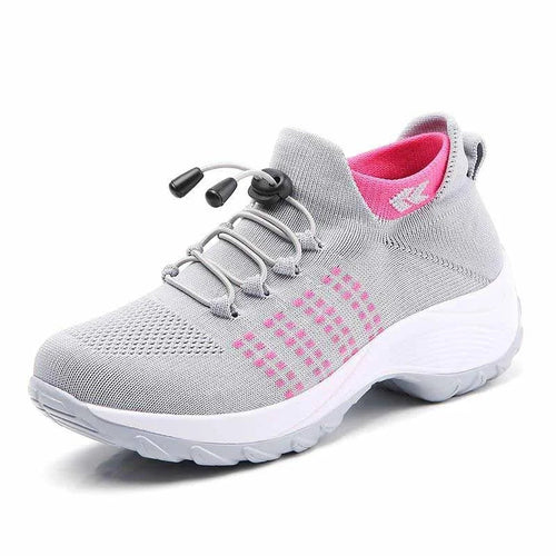 Lena Damen Sneaker in Schwarz-Violett – leicht und atmungsaktiv