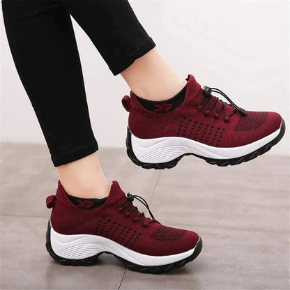 Graue Damen-Sneaker Lena mit ergonomischer Dämpfung