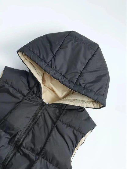 Steppweste Damen mit Seitentaschen Detail