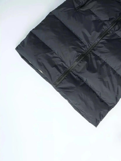 Kapuzen-Detail Lena Longline Steppweste