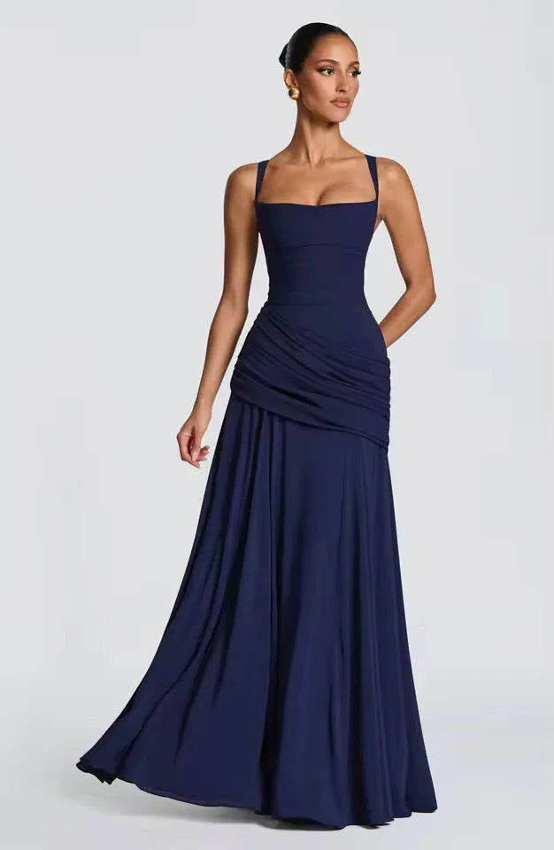 Élanora Damen Maxikleid mit Herzausschnitt | Elegantes Fit & Flare Abendkleid