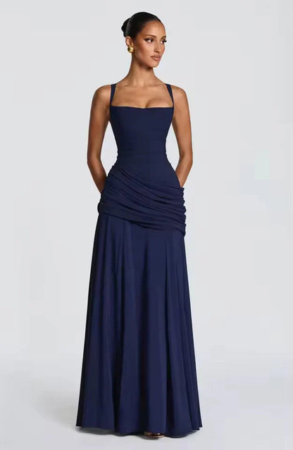Élanora Damen Maxikleid mit Herzausschnitt | Elegantes Fit & Flare Abendkleid