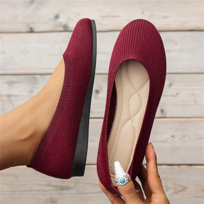 Lena Damen Komfortschuhe in Rot – ergonomische Sohle für angenehmes Gehen
