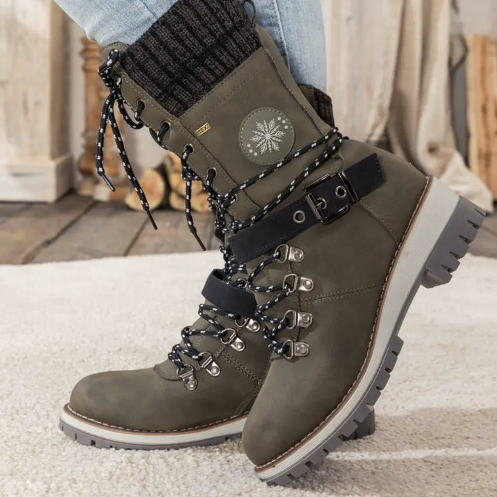 Wintara orthopädische Winterstiefel mit Memory Foam Fußbett