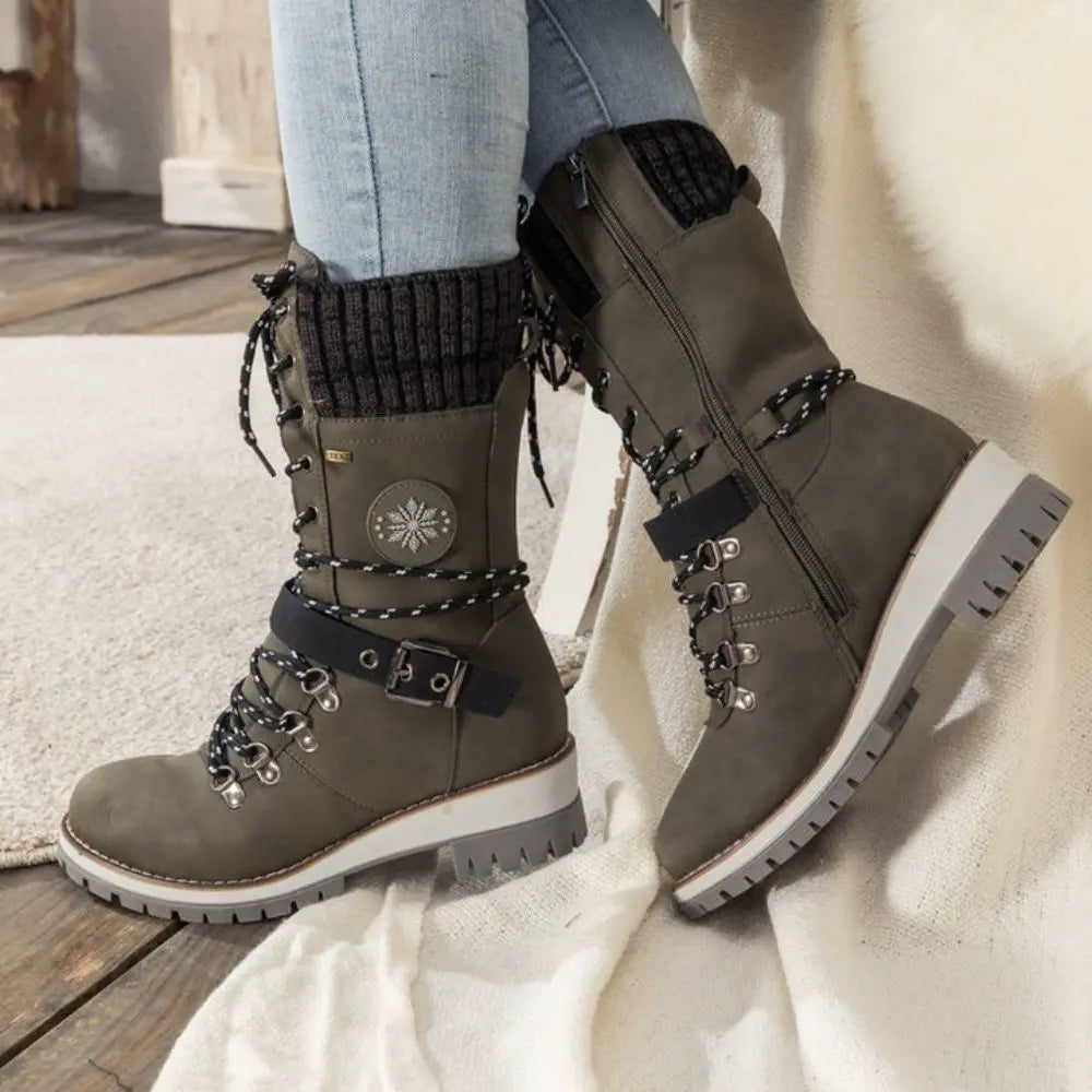 Wasserdichte Wintara Winterstiefel im Schnee