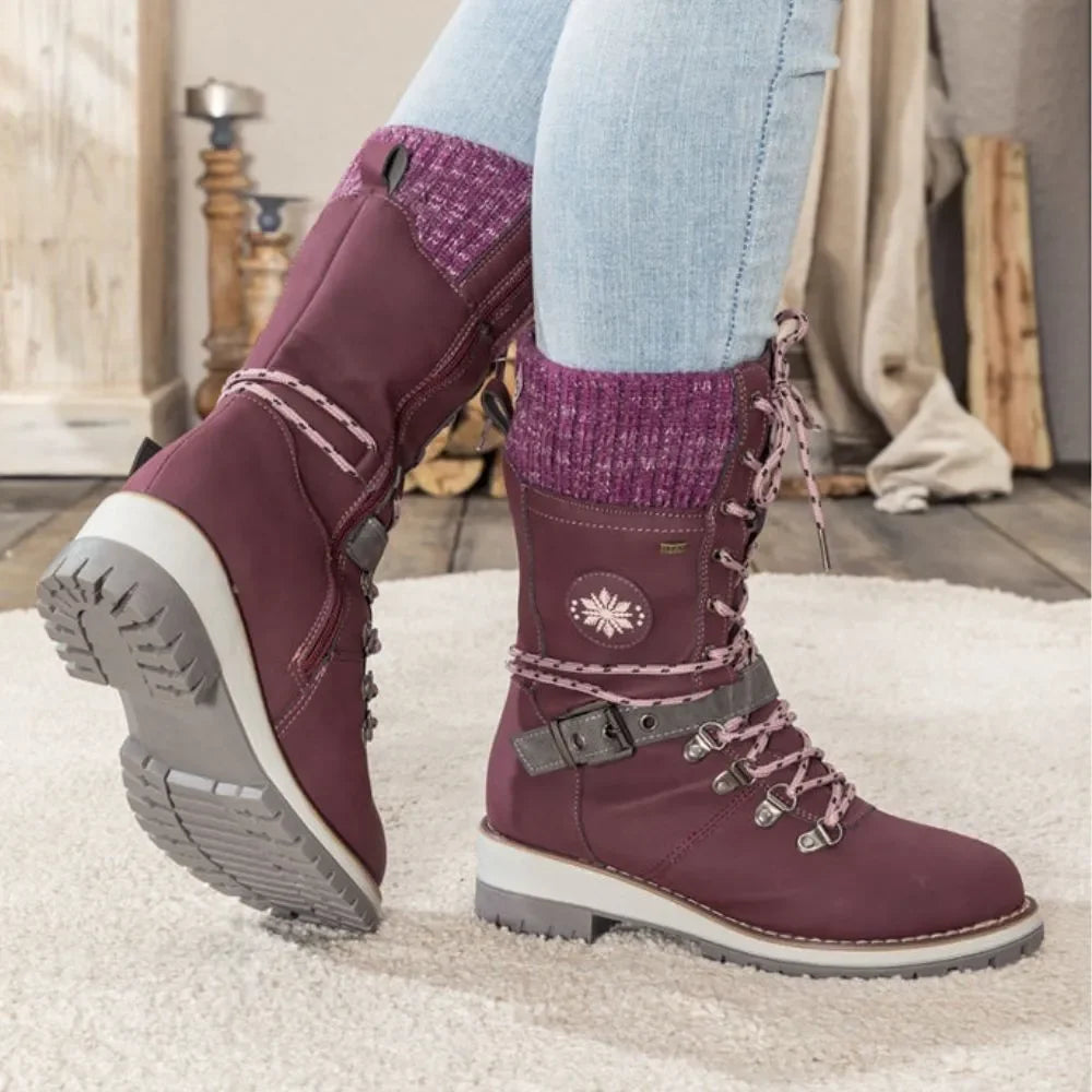 Wintara Winterstiefel geräumige Zehenbox, Querschnittansicht