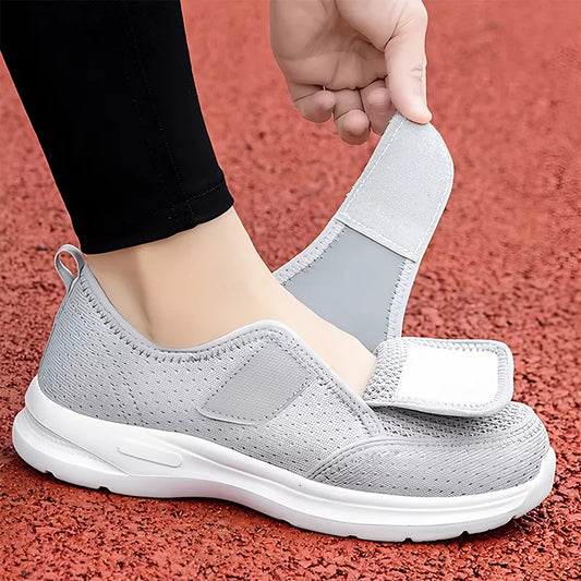 Lumera orthopädische Schuhe für geschwollene und breite Füße mit Klettverschluss und rutschfester Sohle