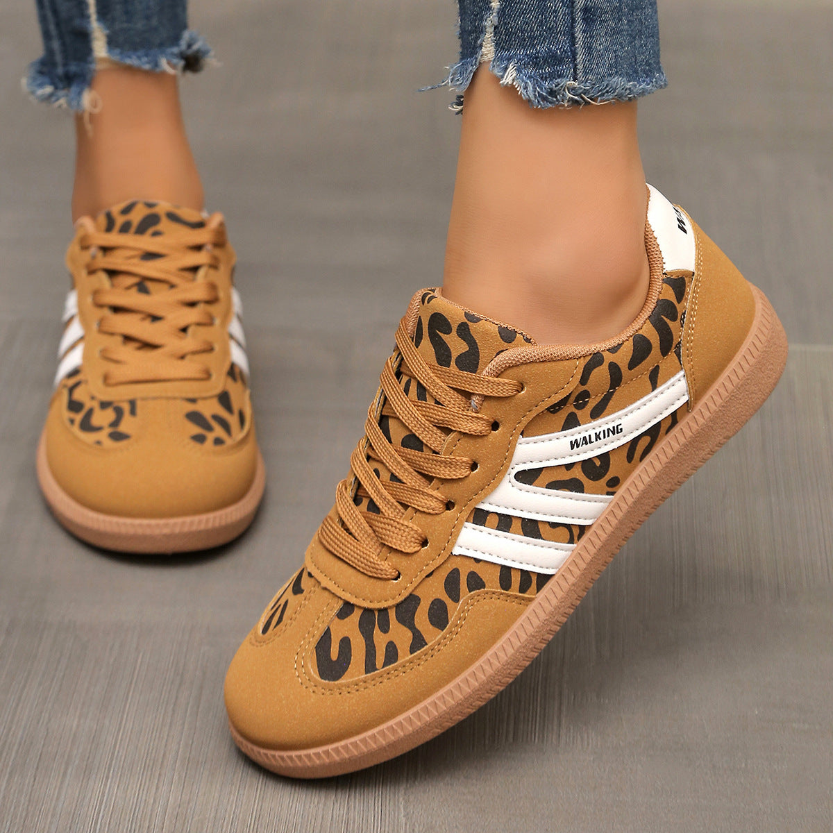 Berna Damen Sneaker in Khaki, Draufsicht