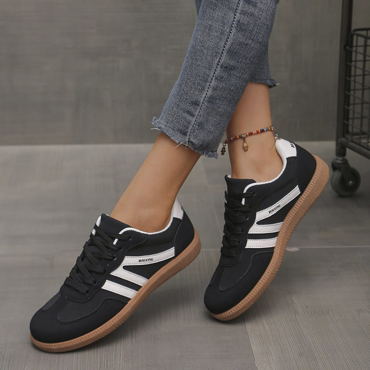 Berna Damen Sneaker in Khaki – ideal für den Alltag