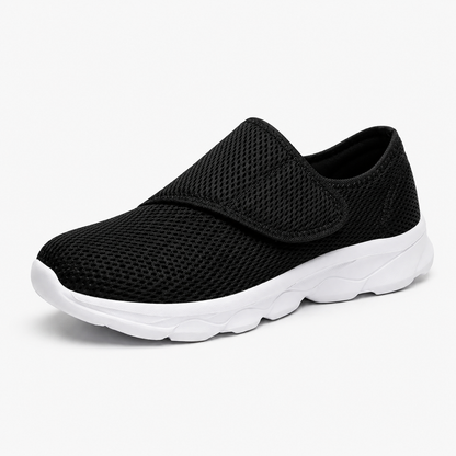 Brekka Damen Walkingschuh Schwarz-Weiß Sohlenansicht