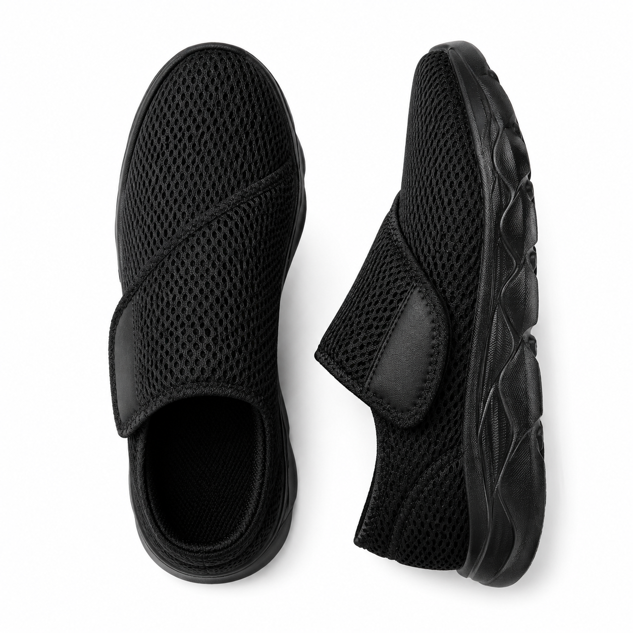 Brekka Damen Walkingschuh Blau weite Zehenbox Draufsicht