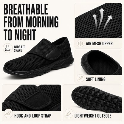 Brekka orthopädischer Schuh weite Zehenbox Detailaufnahme