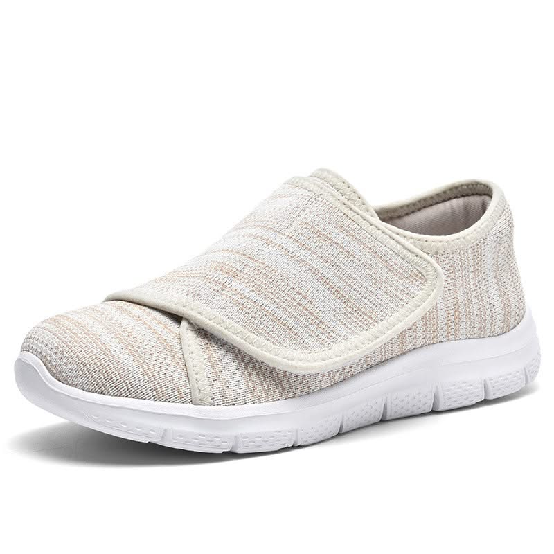 Velara Schuhe für geschwollene Füße – verstellbarer Verschluss in Beige