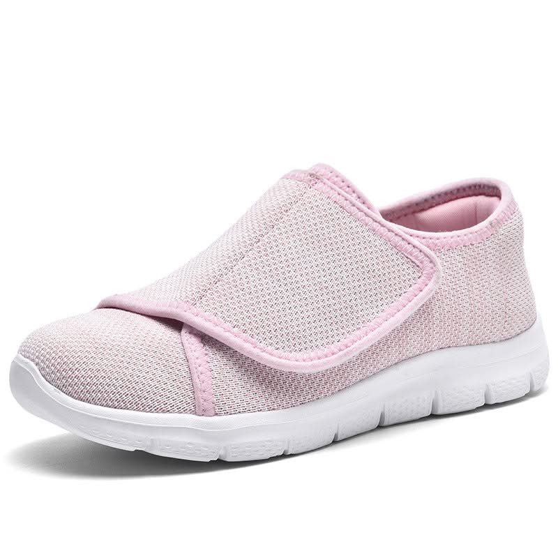 Draufsicht auf das atmungsaktive Mesh-Obermaterial der Velara Damenschuhe