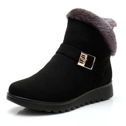 Vergleichsansicht aller drei Farben der Britta Damen-Winterstiefeletten: Rot, Schwarz, Braun