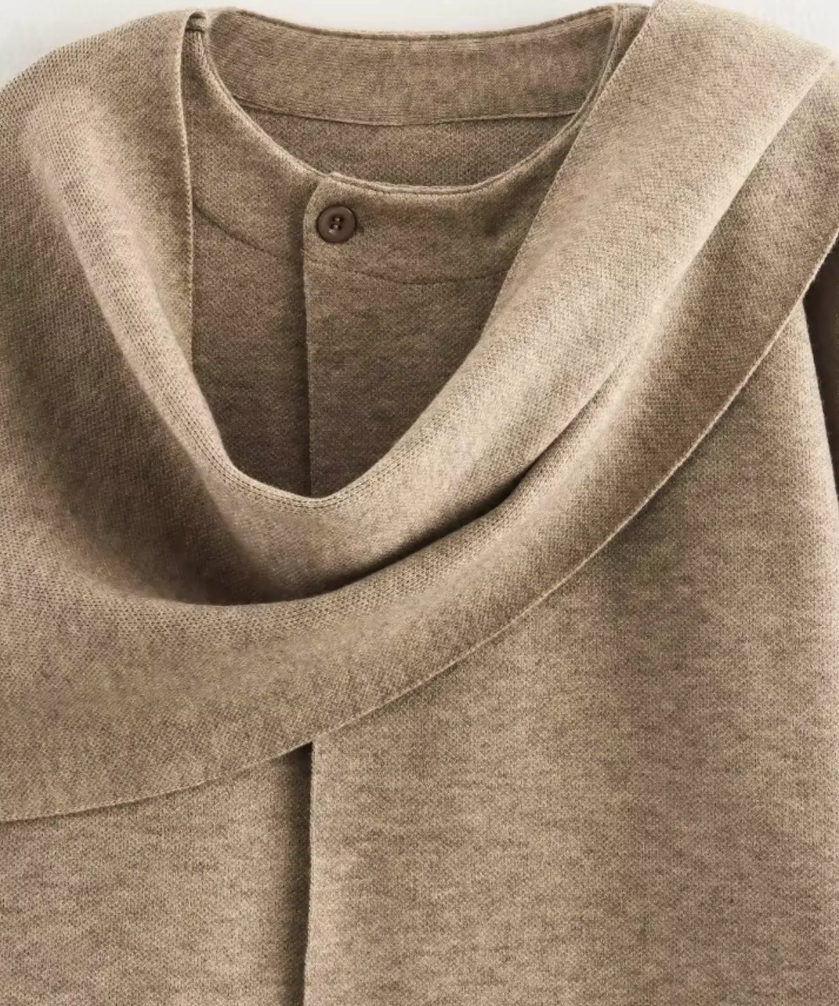 Damen Wickelmantel Wolle Anthrazit – Business-Look